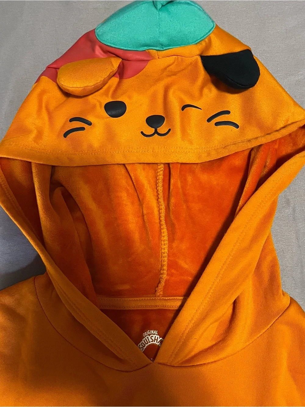Squishmallows Halloween Pumpkin Cat Costume Dress size XL New